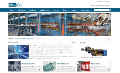 iBlueTrade蓝色机械外贸企业英文网站模板